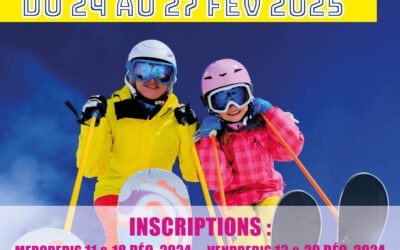 Inscriptions séjour ski 6/17 ans